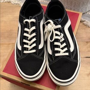 Vans Sentry Old Skool Black and White Sneakers
